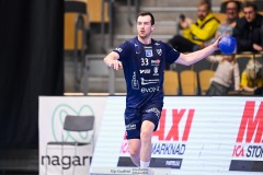 20241209 IFK Skövdes Jonas Burud under handbollsmatchen mellan IK Sävehof och IFK Skövde  i Handbollsligan herr den 9 december 2024 i Partille Arena i Partille.