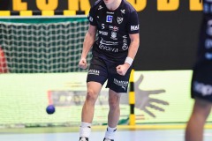 20241209 IFK Skövdes William Elovsson under handbollsmatchen mellan IK Sävehof och IFK Skövde  i Handbollsligan herr den 9 december 2024 i Partille Arena i Partille.