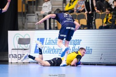 20241209 under handbollsmatchen mellan IK Sävehof och IFK Skövde  i Handbollsligan herr den 9 december 2024 i Partille Arena i Partille.