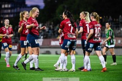 20240915 ÖIS Ebba Axelsson under fotbollsmatchen mellan ÖIS och GAIS  i DM Dam den 17 september 2024 på Valhalla IP i Göteborg.