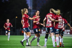 20240915 ÖIS Elin Wallskog Fahlgren under fotbollsmatchen mellan ÖIS och GAIS  i DM Dam den 17 september 2024 på Valhalla IP i Göteborg.