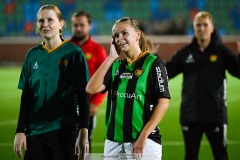 20240915 GAIS Linnéa Karlsson under fotbollsmatchen mellan ÖIS och GAIS  i DM Dam den 17 september 2024 på Valhalla IP i Göteborg.