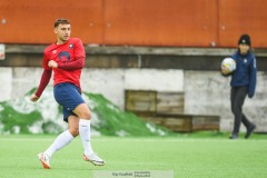 20240127 ÖIS William Svensson under träningsmatchen ÖIS och IK Oddevold på Valhalla IP den 27 januari 2024 i Göteborg.