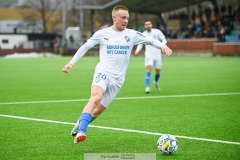 20240127 IK Oddevolds Adam Engelbrektsson under träningsmatchen ÖIS och IK Oddevold på Valhalla IP den 27 januari 2024 i Göteborg.