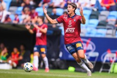 20250727 ÖIS Noah Christoffersson under fotbollsmatchen mellan ÖIS och Östersunds FK i Superettan den 27 juli 2025 på Gamla Ullevi i Göteborg.