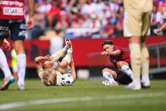 20250727 ÖIS Charlie Vindehall under fotbollsmatchen mellan ÖIS och Östersunds FK i Superettan den 27 juli 2025 på Gamla Ullevi i Göteborg.