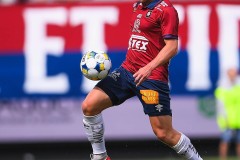 20250727 ÖIS Isak Dahlqvist under fotbollsmatchen mellan ÖIS och Östersunds FK i Superettan den 27 juli 2025 på Gamla Ullevi i Göteborg.