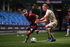20250727 ÖIS Isak Dahlqvist under fotbollsmatchen mellan ÖIS och Östersunds FK i Superettan den 27 juli 2025 på Gamla Ullevi i Göteborg.