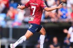 20250727 ÖIS Charlie Vindehall under fotbollsmatchen mellan ÖIS och Östersunds FK i Superettan den 27 juli 2025 på Gamla Ullevi i Göteborg.