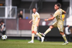 20250727 Östersunds FKs Ahmed Bonnah under fotbollsmatchen mellan ÖIS och Östersunds FK i Superettan den 27 juli 2025 på Gamla Ullevi i Göteborg.