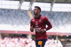 20250727 ÖIS Tobias Sana under fotbollsmatchen mellan ÖIS och Östersunds FK i Superettan den 27 juli 2025 på Gamla Ullevi i Göteborg.