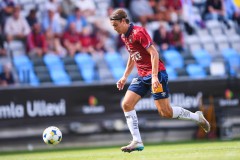 20250727 ÖIS Noah Christoffersson under fotbollsmatchen mellan ÖIS och Östersunds FK i Superettan den 27 juli 2025 på Gamla Ullevi i Göteborg.