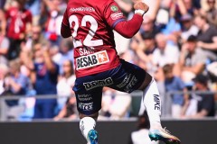 20250727 ÖIS Tobias Sana under fotbollsmatchen mellan ÖIS och Östersunds FK i Superettan den 27 juli 2025 på Gamla Ullevi i Göteborg.