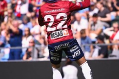 20250727 ÖIS Tobias Sana under fotbollsmatchen mellan ÖIS och Östersunds FK i Superettan den 27 juli 2025 på Gamla Ullevi i Göteborg.