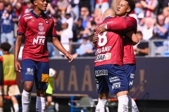 20250727 ÖIS Tobias Sana under fotbollsmatchen mellan ÖIS och Östersunds FK i Superettan den 27 juli 2025 på Gamla Ullevi i Göteborg.