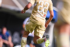 20250727 Östersunds FKs Ahmed Bonnah under fotbollsmatchen mellan ÖIS och Östersunds FK i Superettan den 27 juli 2025 på Gamla Ullevi i Göteborg.