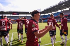 20250727 ÖIS Charlie Vindehall under fotbollsmatchen mellan ÖIS och Östersunds FK i Superettan den 27 juli 2025 på Gamla Ullevi i Göteborg.