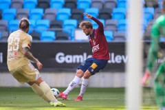 20250727 ÖIS William Hofvander under fotbollsmatchen mellan ÖIS och Östersunds FK i Superettan den 27 juli 2025 på Gamla Ullevi i Göteborg.