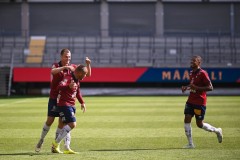 20250727 ÖIS Nicklas Bärkroth under fotbollsmatchen mellan ÖIS och Östersunds FK i Superettan den 27 juli 2025 på Gamla Ullevi i Göteborg.