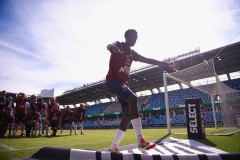 20250727 ÖIS Ibrahim Ahmed under fotbollsmatchen mellan ÖIS och Östersunds FK i Superettan den 27 juli 2025 på Gamla Ullevi i Göteborg.