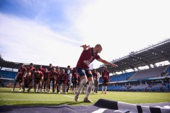 20250727 ÖIS Amel Mujanic under fotbollsmatchen mellan ÖIS och Östersunds FK i Superettan den 27 juli 2025 på Gamla Ullevi i Göteborg.