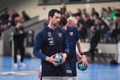 20240407 IFK Skövdes Jonas Burud under kvartsfinalen i Handbollsligan Herr mellan Önnereds HK och IFK Skövde i ÖHK Hallen den 7 April 2024 i Göteborg.
