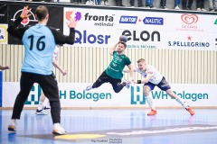20240407 Önnereds HKs Hugo Forsberg under kvartsfinalen i Handbollsligan Herr mellan Önnereds HK och IFK Skövde i ÖHK Hallen den 7 April 2024 i Göteborg.