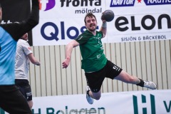 20240413 Önnereds HKs Pontus Zetterman under kvartsfinalen i Handbollsligan Herr mellan Önnereds HK och IFK Skövde i ÖHK Hallen den 13 April 2024 i Göteborg.