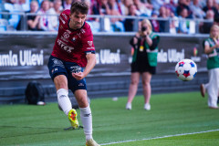 20260720 Örgrytes Daniel Paulson under fotbollsmatchen i Allsvenskan mellan Örgryte IS och Djurgårdens IF den 20 juli 2026 på Gamla Ullevi i Göteborg. 
Foto: Filip Kauffeldt
