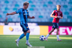 20260720 Djurgårdens Hampus Finndell under fotbollsmatchen i Allsvenskan mellan Örgryte IS och Djurgårdens IF den 20 juli 2026 på Gamla Ullevi i Göteborg. 
Foto: Filip Kauffeldt