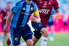 20260720 Örgrytes Noah Christoffersson under fotbollsmatchen i Allsvenskan mellan Örgryte IS och Djurgårdens IF den 20 juli 2026 på Gamla Ullevi i Göteborg. 
Foto: Filip Kauffeldt