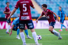 20260720 Örgrytes Owen Parker-Price under fotbollsmatchen i Allsvenskan mellan Örgryte IS och Djurgårdens IF den 20 juli 2026 på Gamla Ullevi i Göteborg. 
Foto: Filip Kauffeldt