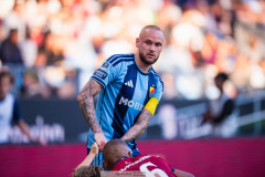 20260720 Djurgårdens Adam Ståhl under fotbollsmatchen i Allsvenskan mellan Örgryte IS och Djurgårdens IF den 20 juli 2026 på Gamla Ullevi i Göteborg. 
Foto: Filip Kauffeldt