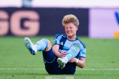 20260720 Djurgårdens Matias Siltanen har ont under fotbollsmatchen i Allsvenskan mellan Örgryte IS och Djurgårdens IF den 20 juli 2026 på Gamla Ullevi i Göteborg. 
Foto: Filip Kauffeldt