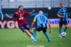 20260720 Örgrytes William Hofvander under fotbollsmatchen i Allsvenskan mellan Örgryte IS och Djurgårdens IF den 20 juli 2026 på Gamla Ullevi i Göteborg. 
Foto: Filip Kauffeldt