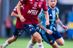 20260720 Örgrytes Noah Christoffersson under fotbollsmatchen i Allsvenskan mellan Örgryte IS och Djurgårdens IF den 20 juli 2026 på Gamla Ullevi i Göteborg. 
Foto: Filip Kauffeldt
