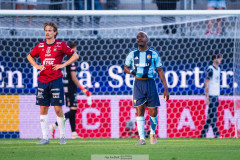 20260720 Djurgårdens Joel Asoro deppar efter fotbollsmatchen i Allsvenskan mellan Örgryte IS och Djurgårdens IF den 20 juli 2026 på Gamla Ullevi i Göteborg. 
Foto: Filip Kauffeldt