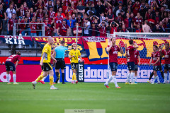 20260529 Huvuddomare Erik Mattsson blpser straff under fotbollsmatchen i Allsvenskan mellan Örgryte IS och IF Elfsborg den 29 maj 2026 på Gamla Ullevi i Göteborg. 
Foto: Filip Kauffeldt
