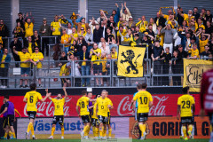 20260529 Elfsborgs Arber Zeneli jublar efter att ha gjort 0-2 under fotbollsmatchen i Allsvenskan mellan Örgryte IS och IF Elfsborg den 29 maj 2026 på Gamla Ullevi i Göteborg. 
Foto: Filip Kauffeldt