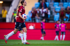 20260529 Örgrytes Noah Christoffersson jublar efter att ha gjort 2-2 under fotbollsmatchen i Allsvenskan mellan Örgryte IS och IF Elfsborg den 29 maj 2026 på Gamla Ullevi i Göteborg. 
Foto: Filip Kauffeldt