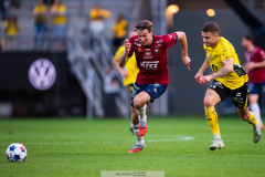 20260529 Örgrytes Noah Christoffersson och Elfsborgs Júlíus Magnússon under fotbollsmatchen i Allsvenskan mellan Örgryte IS och IF Elfsborg den 29 maj 2026 på Gamla Ullevi i Göteborg. 
Foto: Filip Kauffeldt