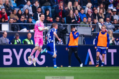20260518 IFK Göteborgs Benjamin Brantlind jublar efter att ha gjort 0-2 under fotbollsmatchen i Allsvenskan mellan Örgryte IS och IFK Göteborg den 18 maj 2026 på Gamla Ullevi i Göteborg. 
Foto: Filip Kauffeldt