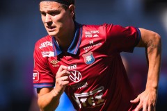 20250809 ÖIS Noah Christoffersson under fotbollsmatchen mellan Örgryte IS och IK Oddevold i Superettan den 9 augusti 2025 på Gamla Ullevi i Göteborg.