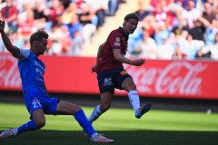 20250809 ÖIS Noah Christoffersson under fotbollsmatchen mellan Örgryte IS och IK Oddevold i Superettan den 9 augusti 2025 på Gamla Ullevi i Göteborg.