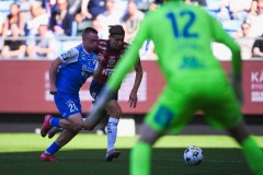 20250809 ÖIS Noah Christoffersson under fotbollsmatchen mellan Örgryte IS och IK Oddevold i Superettan den 9 augusti 2025 på Gamla Ullevi i Göteborg.