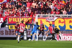 20250809 IK Oddevolds Rasmus Wiedesheim-Paul under fotbollsmatchen mellan Örgryte IS och IK Oddevold i Superettan den 9 augusti 2025 på Gamla Ullevi i Göteborg.