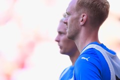 20250809 IK Oddevolds Viktor Krüger under fotbollsmatchen mellan Örgryte IS och IK Oddevold i Superettan den 9 augusti 2025 på Gamla Ullevi i Göteborg.