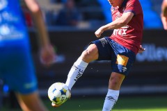 20250809 ÖIS Isak Dahlqvist under fotbollsmatchen mellan Örgryte IS och IK Oddevold i Superettan den 9 augusti 2025 på Gamla Ullevi i Göteborg.