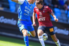 20250809 ÖIS Noah Christoffersson under fotbollsmatchen mellan Örgryte IS och IK Oddevold i Superettan den 9 augusti 2025 på Gamla Ullevi i Göteborg.