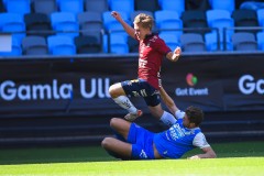 20250809 ÖIS Isak Dahlqvist under fotbollsmatchen mellan Örgryte IS och IK Oddevold i Superettan den 9 augusti 2025 på Gamla Ullevi i Göteborg.